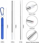 Reusable Metal Straws  Collapsible Stainless Steel Straw  Cruise Ship Essentials