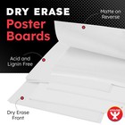 Hygloss Medium Dry Erase Poster Board Paper 11x14 Inch 11 X 14-inch  White