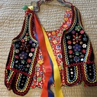 Authentic  Hand-made In Poland little Girl   s Polish Folk Vest  Approx  Size 5-6
