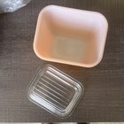 Pyrex 501 B 1 1 2 Cup Orange Glass Storage Container With Glass Lid