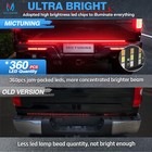 For Ram Cab Pickup Led Tailgate Light Bar 48  Triple Row 5-function Strip Light