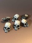 Vampire Skull Push Pin Collection     Gothic Office Decor  Unique Skull Thumbtacks