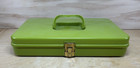 Vintage Plastic Wil-hold Wilson Green Sewing Thread Box Case Spools Thread Full
