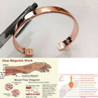 Copper Magnetic Bracelet Arthritis Pain Energy Men Women Adjustable Cuff New Us