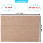 100 Pack 4x6 Envelopes For Invitations Brown Kraft Envelopes Self Seal A4 E