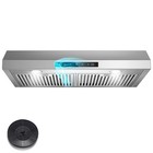 30in Kitchen Under Cabinet Range Hood 800cfm Gesture Sensing And Touch Control