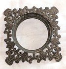 Beautiful Antique Vintage Cast Iron   Brass Very Decorative Footed Lamp Base