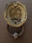 Large Amazing Vintage Brass Lion Head Door Knocker
