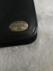 Vtg Fossil Pda Organizer Case Palm Pilot Black Leather Zip Around New With Tags