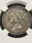 1873 Newfoundland 50 Cents Silver Coin In A Vf 30 Ncg