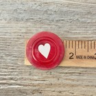 Vintage Inlaid Composite Poker Chips Monarch Brand Heart Design Lot Of 10