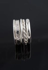 A Set Of 5 Thin Silver Stack Handmade 925 Sterling Silver Rings For Men   Women 