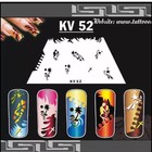 Nail Art Airbrush Stencils  kv 51-60 
