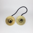 Heavy 203g Tibetan Tingsha Cymbals Meditation Bells Brass Om Namah Shivaya Pair