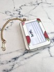 Nwt Coach Car32 Zip Card Case With Strawberry Print Nwt Chalk Multi With Box