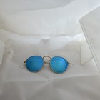 Ray Ban Sunglasses For Kids Polarized Blue Mirror Lens Aviator Glasses Jr Size
