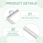 20-pack Open Bezels  Rectangle Bezel Pendants For Resin 2 Colors 