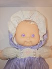 Vintage 1990 Fisher Price Purple Puffalump Kids Plush Rubber Face Baby Doll