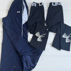 Under Armour Boys Lot Of Ice Hockey Windpants   Coldgear Leggings Size Medium