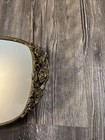 Vintage Large Stylebuilt Gold Ornate Mirrored Rose Handles Vanity Tray  16   x8   