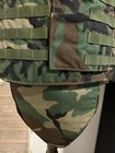Ballistic Vest W  Soft Armor Inserts Woodland Bdu Camouflage Size Large
