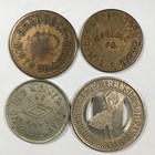 Transit Transportation Token Lot Of 4 Hawaii Illinois Pennsylvania One Fare