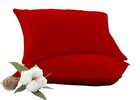 Toddler Travel Pillowcase Set Of 2 Pc Inch Baby Pillow Cover 12x16 Red Solid