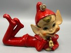 Vintage Thames Ceramic Pixie Elf Family Figurines 1950   s Christmas Japan