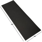 Fitness 1 2 In  Extra Thick Yoga Mat  With Carrying Strap  Black