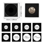 20pc set Coin Snap Holder Capsules Adjustable 8 Sizes Silver Dollar Storage Case