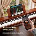 88 Key Digital Piano Keyboard Semi-weighted Electric Piano Professional 3 Pedal
