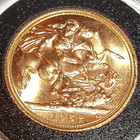 1962 1 4 Oz  British Gold Sovereign - Bu In Capsule  - Free Shipping - Nice -