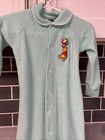 Vtg 80s Sears Winnie The Pooh 3-6m Terry Cloth Footed Pajamas Sleeper Mint 3b