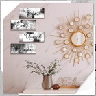Maitys 4 Pcs Bathroom Wall Decor 10 X 4 Inch Bathroom Wall Art Black And White