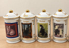1995 Vintage Lenox Cats Of Distinction Spice Jars Set Of 4  Hand Painted