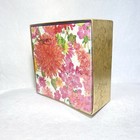 Caspari Summer Blooms Floral Paper Cocktail Napkins 3-ply 40 Pink Green