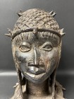 African Art Benin Bronze Head