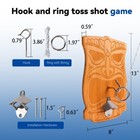 Tiki Face Hook And Ring Toss Set  Indoor outdoor Ring Toss Family Party Game
