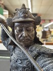 Vintage Old Japanese Bronze Statue Shogun Warrior 