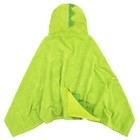 Dinosaur Kids Bath Hooded Towel Wrap  51 X 23  Cotton  Green  Your Zone