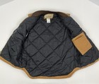 Vintage Ce Schmidt Vest Medium Brown Canvas Quilted Lining Workwear Utility