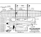 F-82 Twin Mustang C l 53  Wingspan Rc Model Airplane Printed Plans   Templates