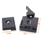 2x Quick Release Clamp Adapter plate For Manfrotto 200pl-14 323 Rc2 Tripod Z8b8