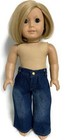 Stone Washed Denim Jean Pants Clothes For 18 Inch Dolls Girl