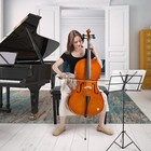 Full-size Cello  Beginner Cello 4 4  Acoustic Cello Kit W bag  Bow  Bridge rosin
