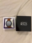 Movado Bold 44mm Stainless Steel Case Cognac Leather Strap - 3600476
