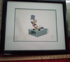 Jiminy Cricket Sericel Framed Pinocchio Cel Disney Rare Hard To Find 2500