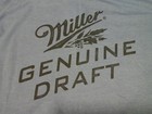 Miller Y2k T Shirt  Mens Sizes  Heather Light Blue Genuine Draft  Beer Drinking