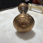 Antique Intricate Victorian Brass Door Knob Handle Set Round 2    Hardware