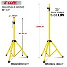 5core Speaker Stand Tripod Pair Heavy Duty Adjustable 72  Universal Mount W Bag